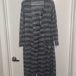 Navy Blue & White Maxi Cardigan Lularoe